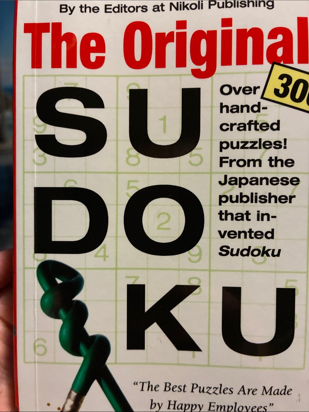 #373 New Nikoli The Original Sudoku Puzzle Book - White no markings
